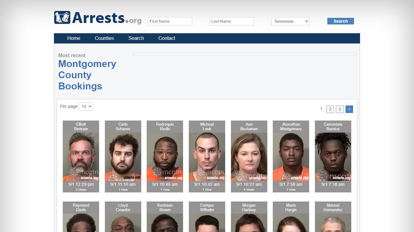 Montgomery County Arrests and Inmate Search